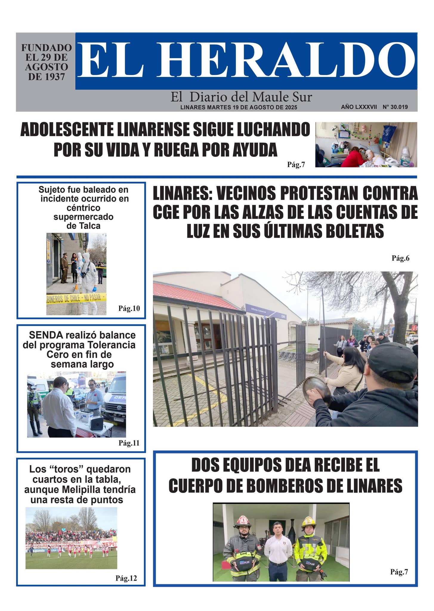 Martes 19 de agosto 2025