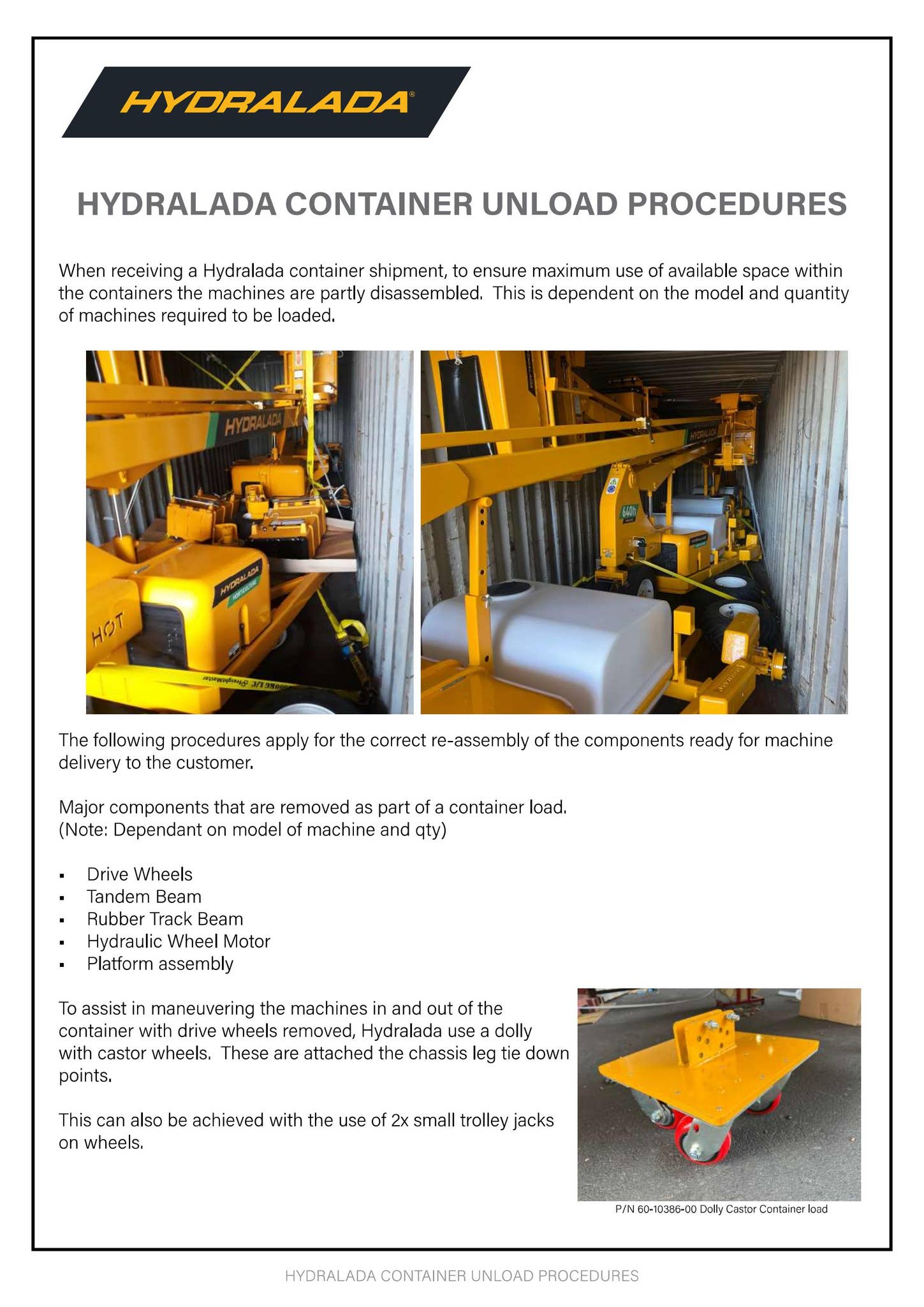 Hydralada Container Unload Procedure 2024 V1.0 by hydralada - Issuu