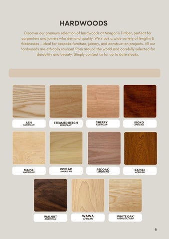 Morgans Timber Product 指南 2025 第 6 页