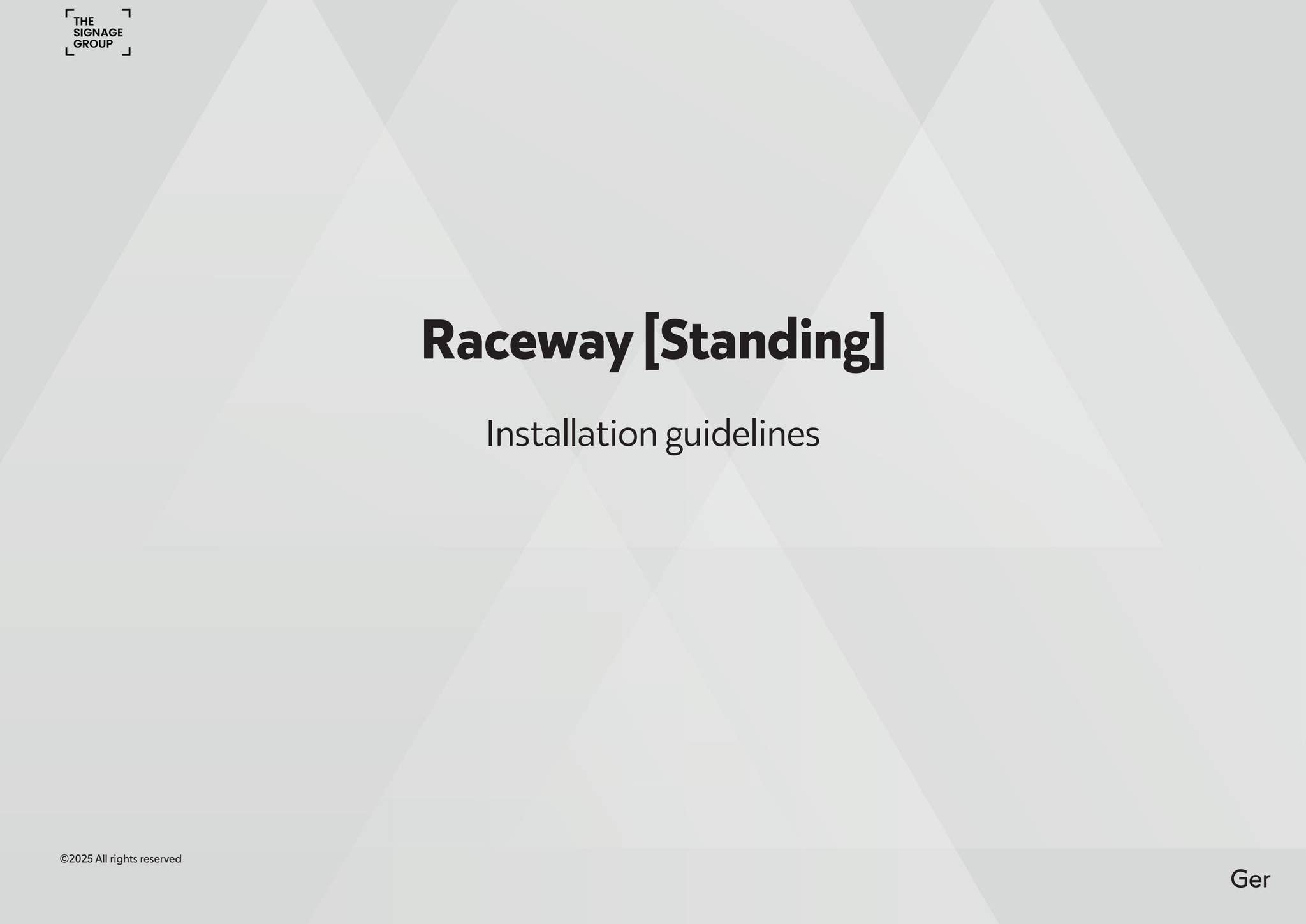 Raceway [Standing] Rev 1 Ger by ONE TEAM Signage Group - Issuu