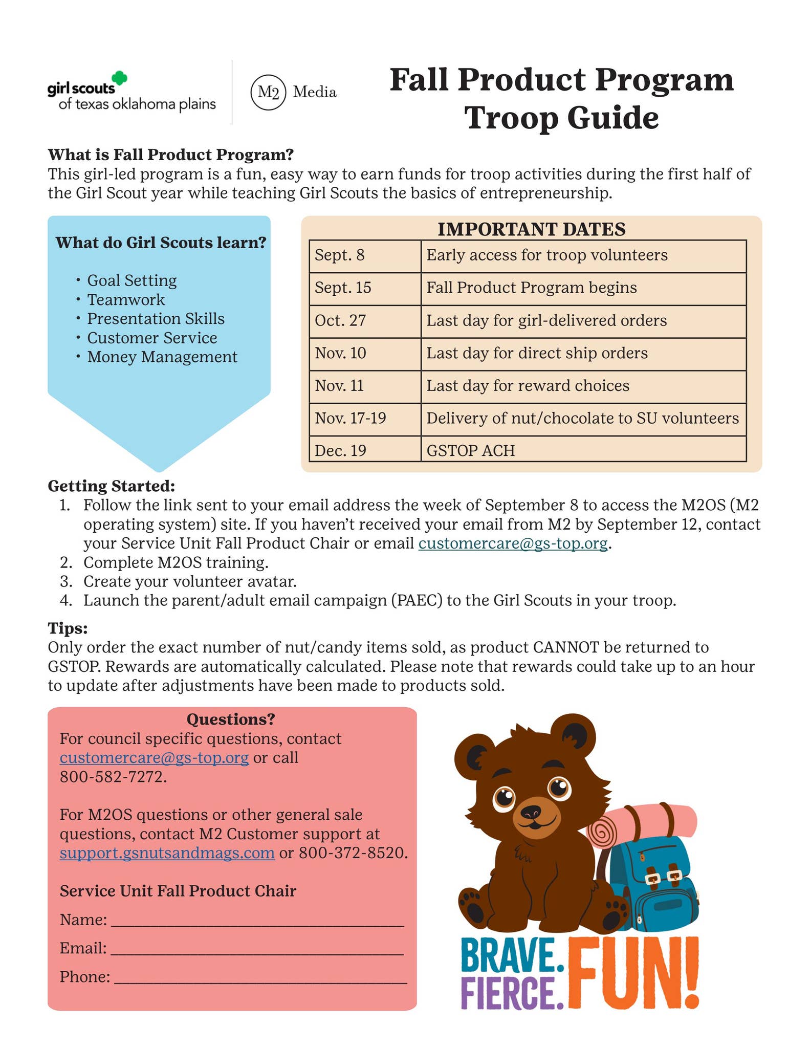 2025 Fall Product Troop Guide by Girl Scouts of Texas Oklahoma Plains ...