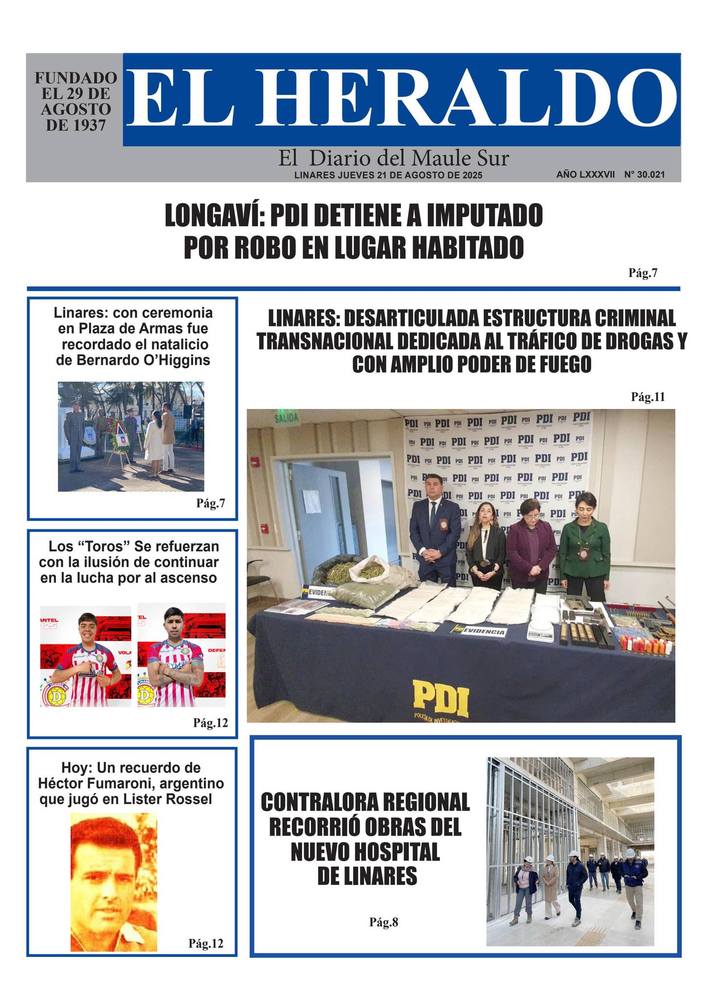 Jueves 21 de agosto 2025