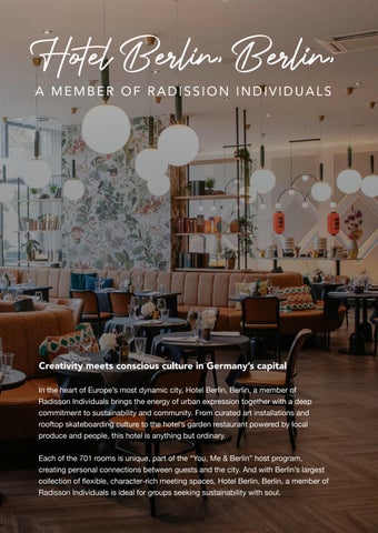 Radisson Hotels - Edition Two: Sustainable stays 家具目录 · Incentive travel by 第 6 页