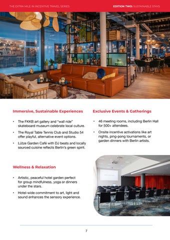 Radisson Hotels - Edition Two: Sustainable stays 家具目录 · Incentive travel by 第 7 页