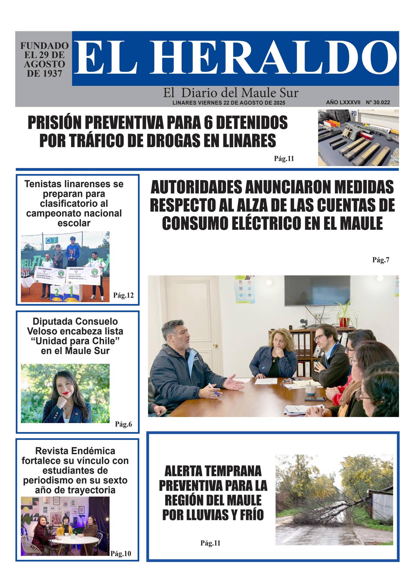 Viernes 22 de agosto 2025