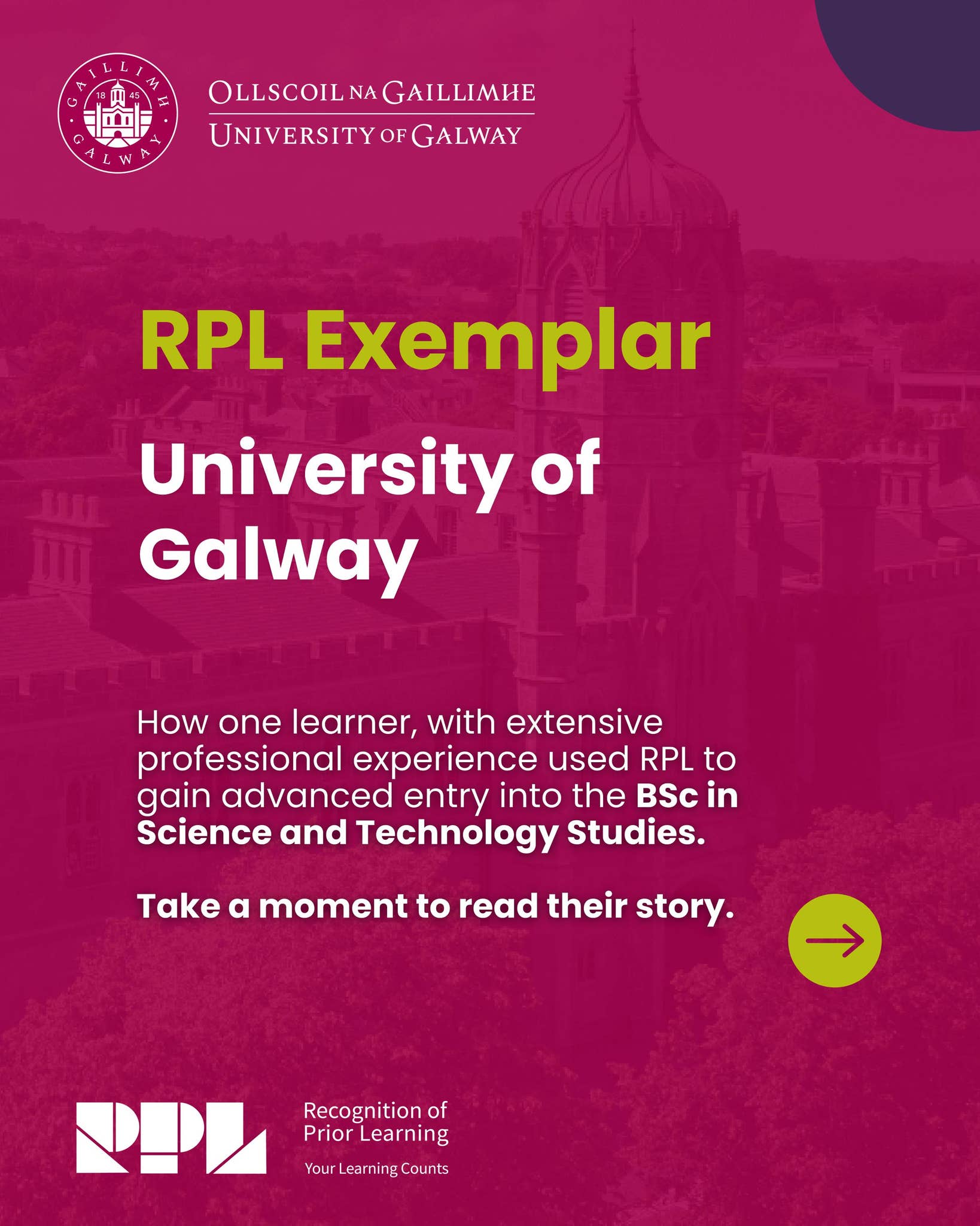George Rpl Csu RPL Exemplar: University of Galway by priorlearning.irl - Issuu