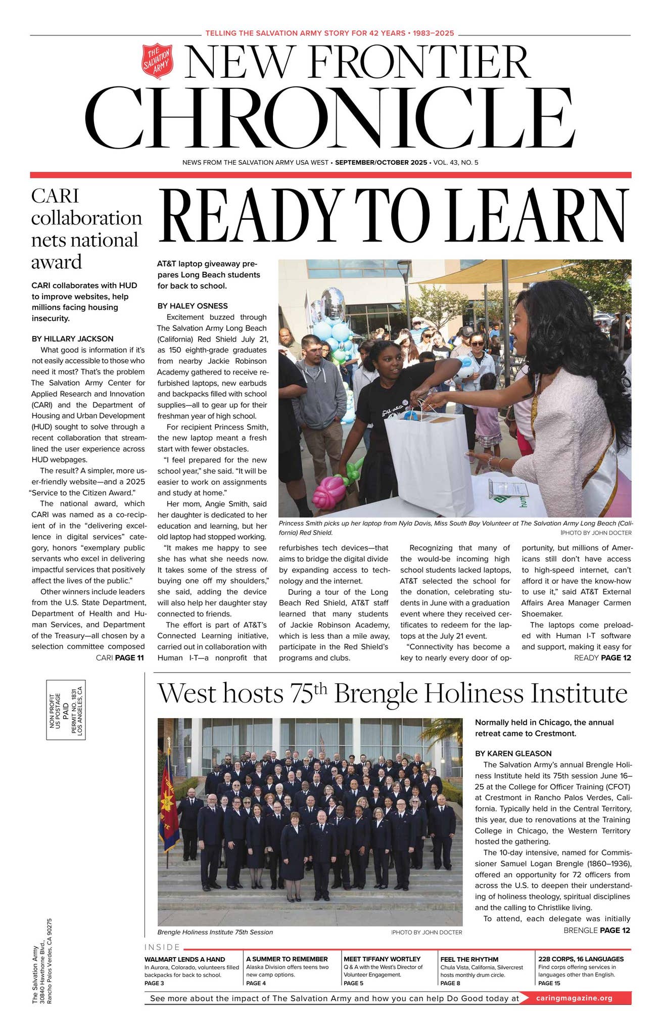 Caring Magazine New Frontier Chronicle September/October 2025 | Vol. 43, No. 05 by ...