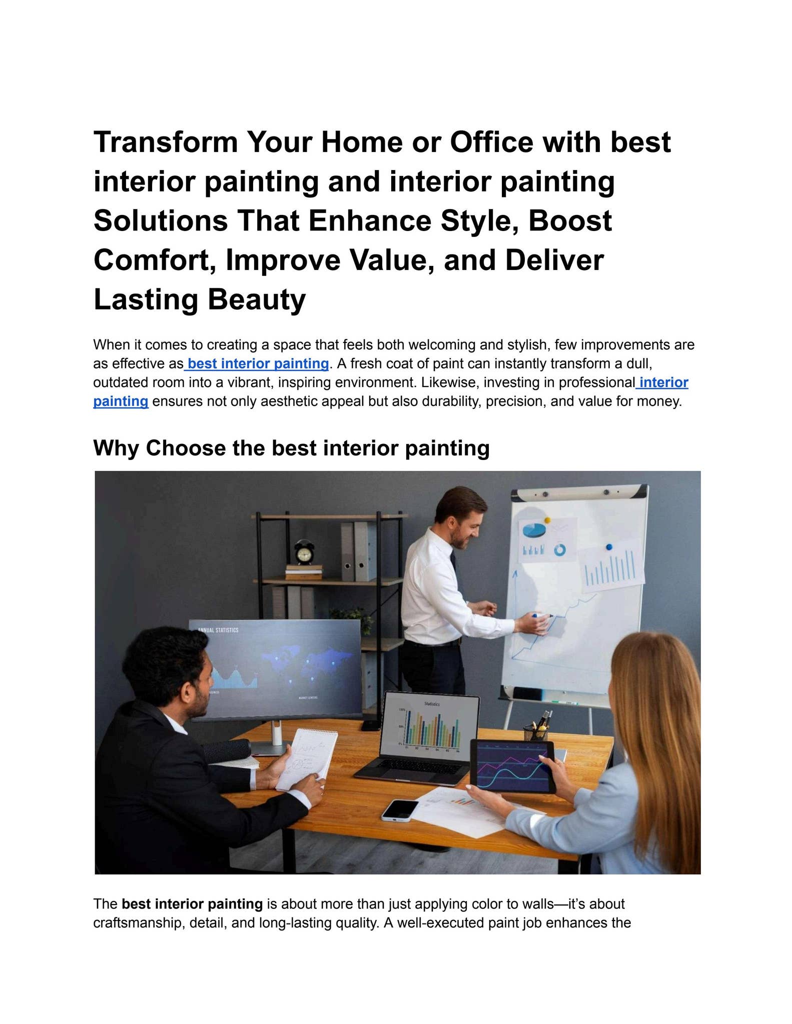 Transform Your Home or Office with best interior painting and interior ...