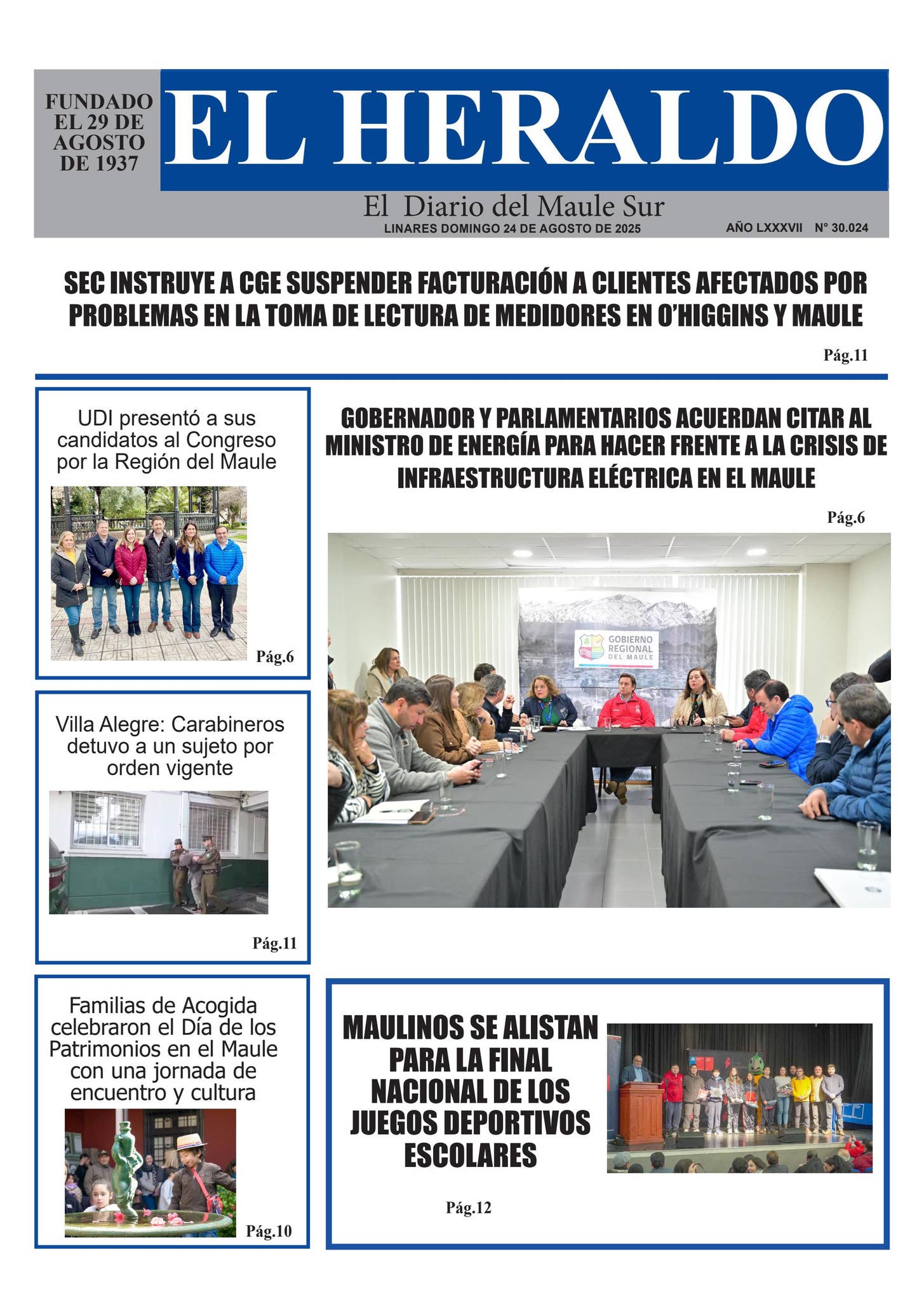 Domingo 24 de agosto 2025