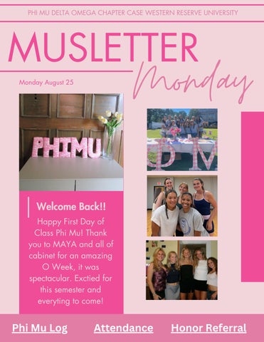 Phi Mu Musletter