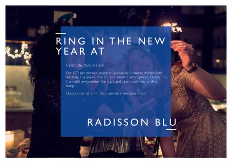 Festive 家具手册 2025 - Radisson Blu 酒店 , Sheffield 第 14 页