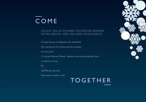 Festive 家具手册 2025 - Radisson Blu 酒店 , Sheffield 第 3 页