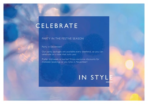 Festive 家具手册 2025 - Radisson Blu 酒店 , Sheffield 第 6 页