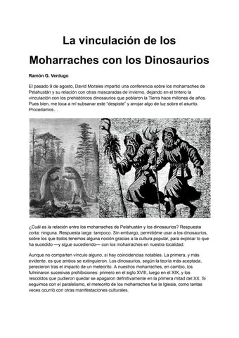 La vinculación de los Moharraches y los dinosaurios
