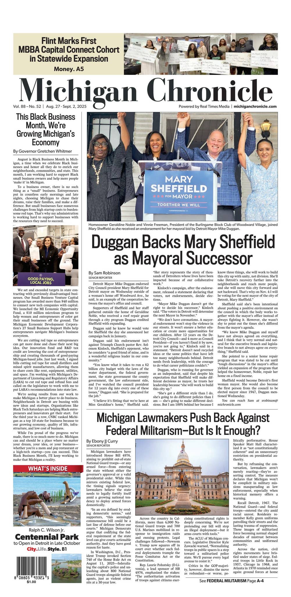 Michigan Chronicle Vol. 88 - No. 52 by Real Times Media - Issuu