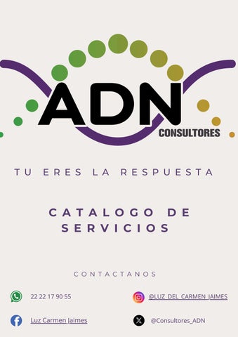 Catalogo de Servicios ADN CONSULTORES