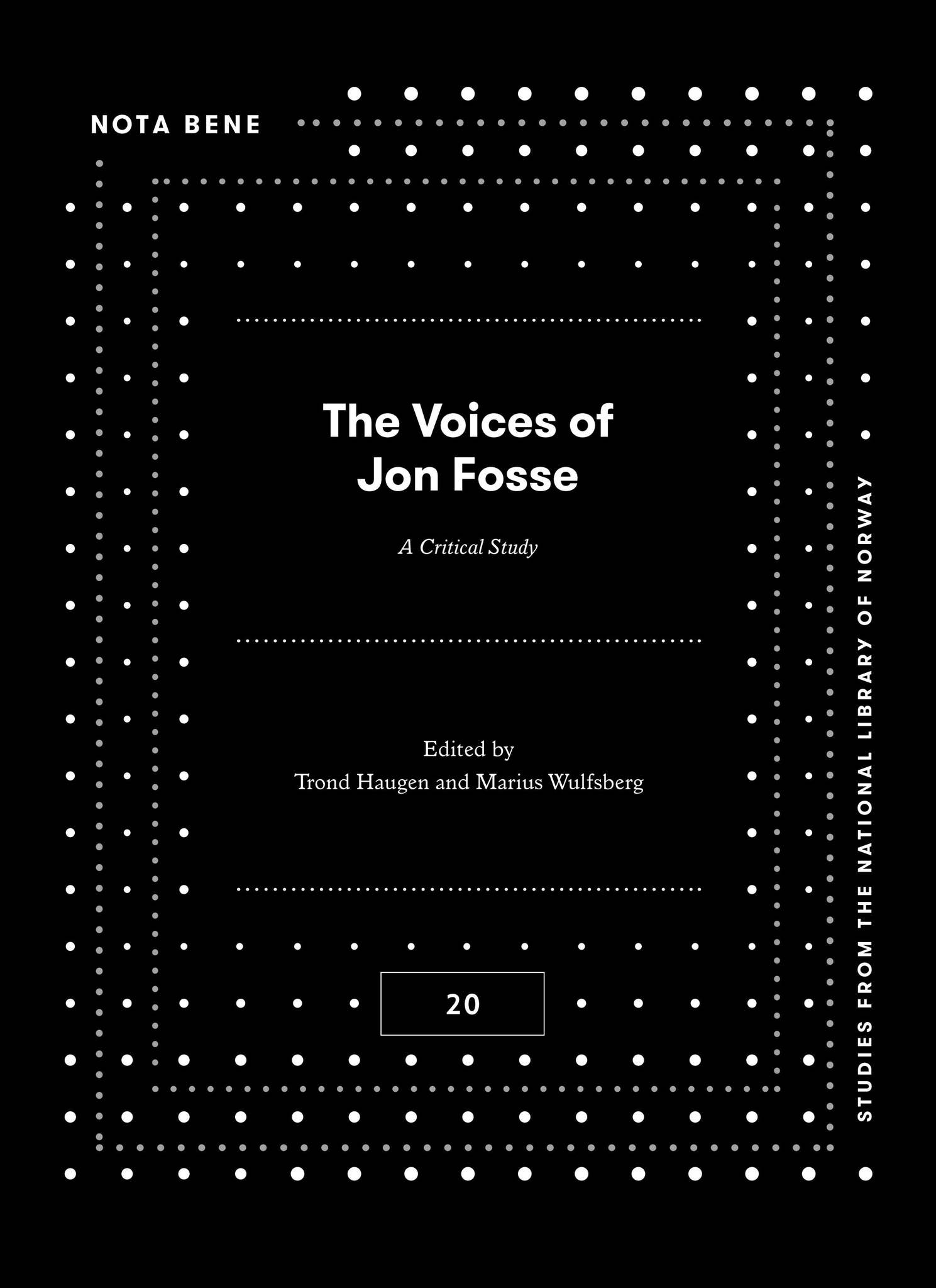 The Voices of Jon Fosse by Nasjonalbiblioteket - Issuu, image size:1489x2048