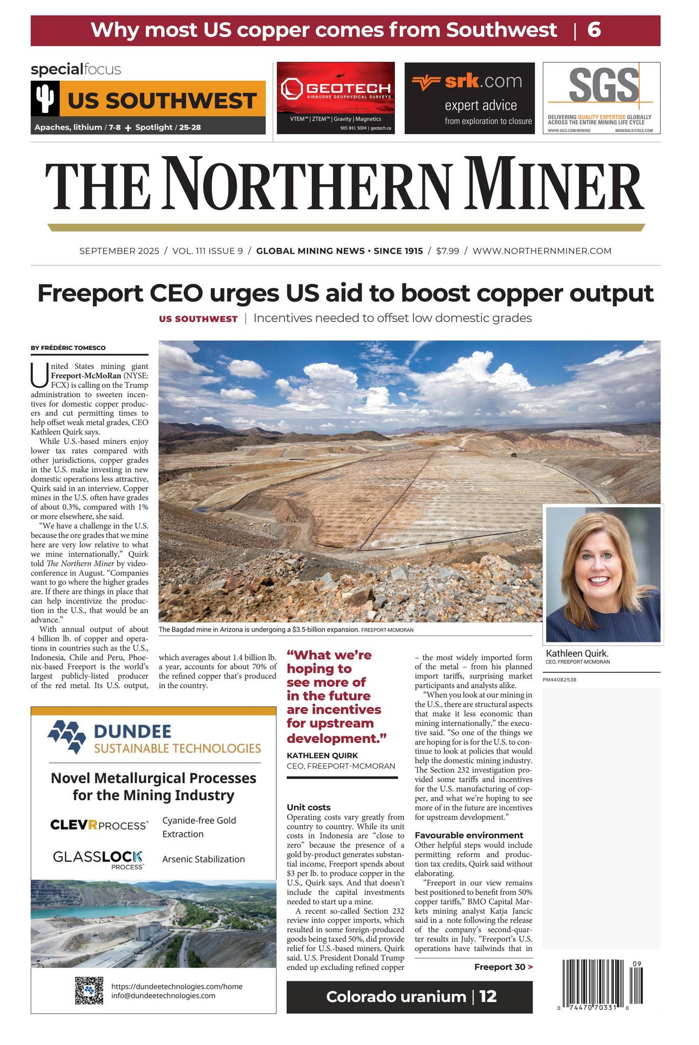 The Northern Miner September 2025 Vol 111 Issue 9 by The Northern Miner ...