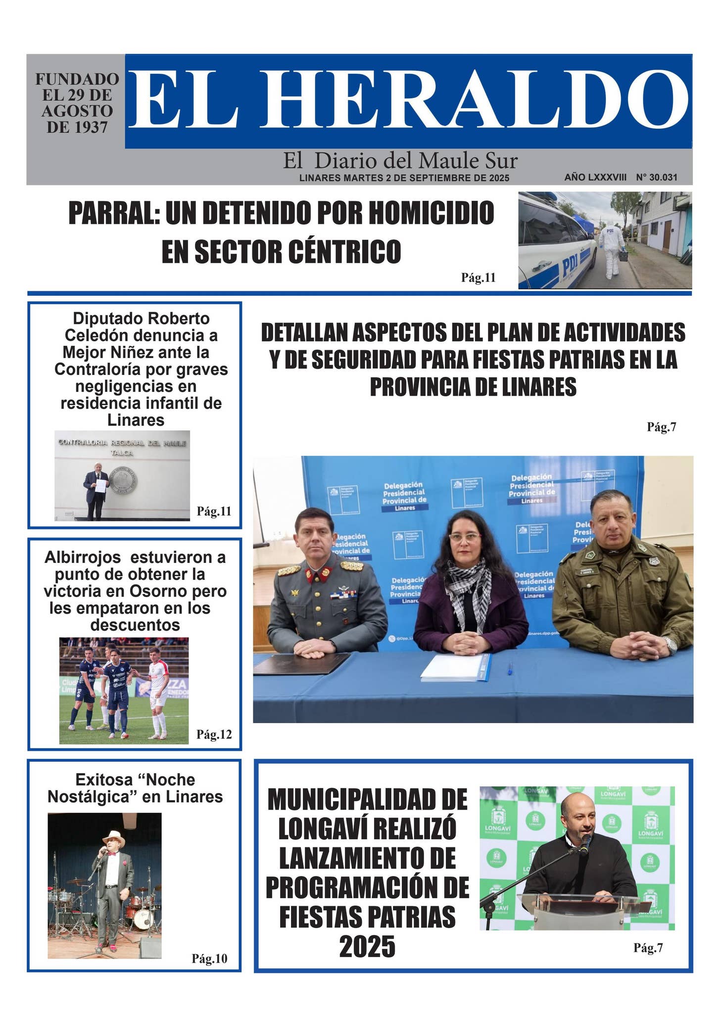 Martes 2 de septiembre 2025