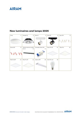 Airam Pro New products 2025 第 3 页