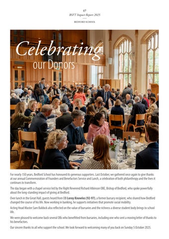 Bedford 教育 Foundation Trust Philanthropy Impact Report 2025 第 17 页