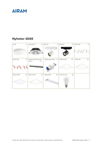 Airam Pro Nyheter 2025 第 3 页