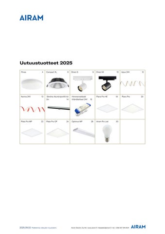 Airam Pro uutuustuotteet – Valaisimet ja lamput 2025 第 3 页