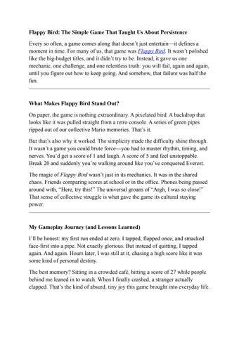 Flappy Bird The Simple Game 