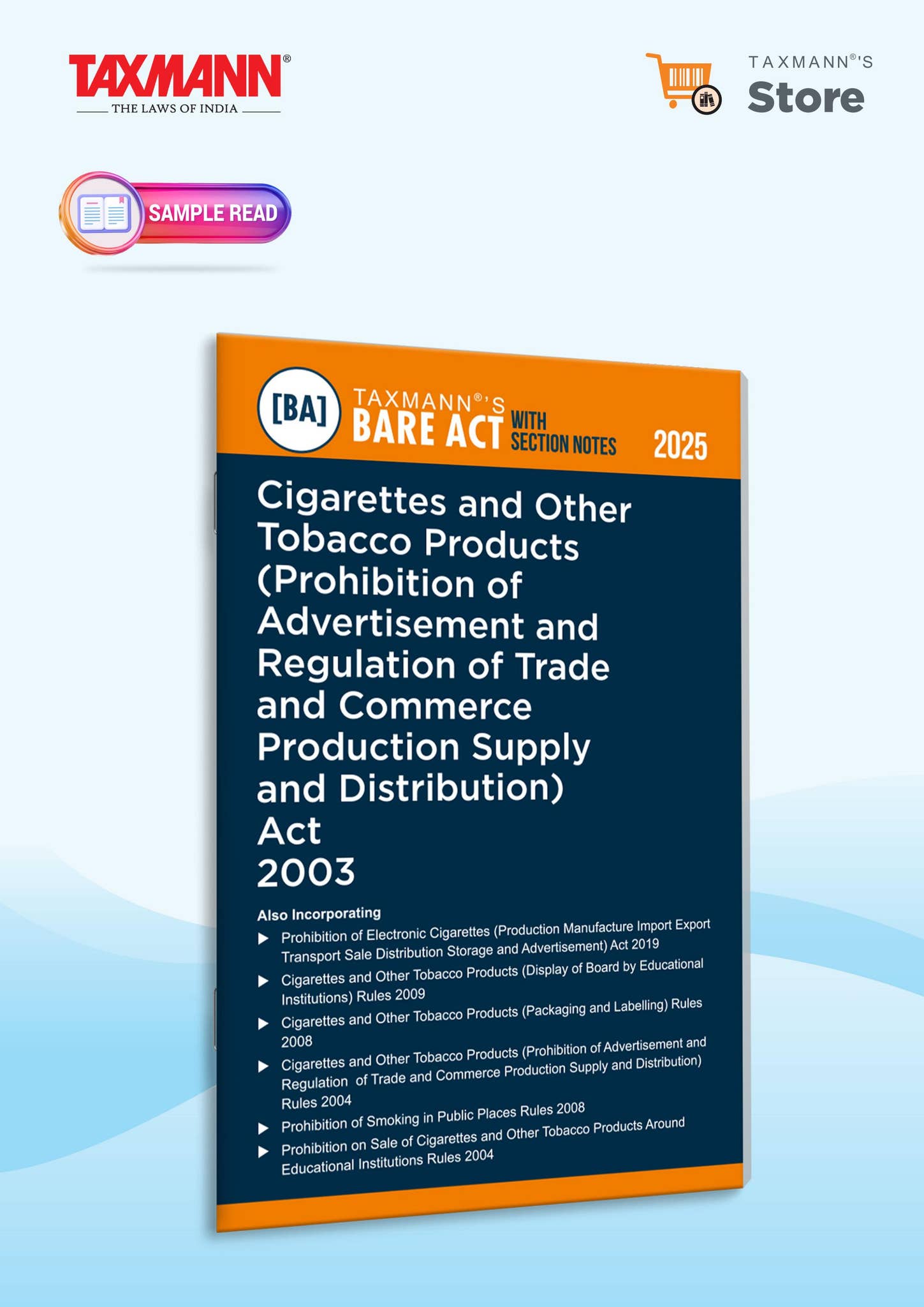 tobacco products act Taxmann's Cigarettes and Other Tobacco Products Act 2003 by Taxmann