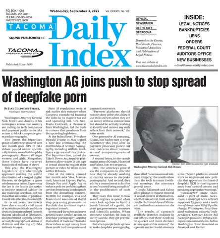Tacoma Daily Index, September 03, 2025
