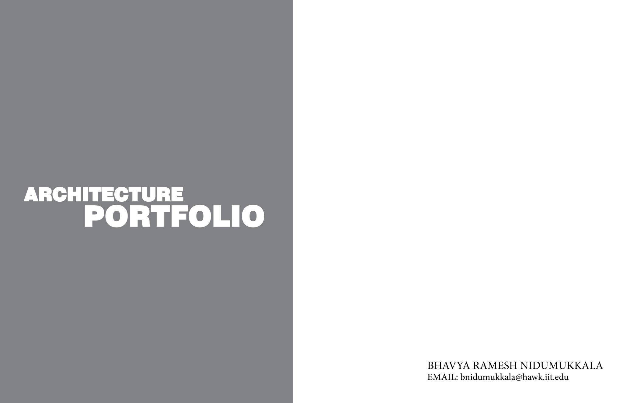 Architecture Portfolio by Bhavya Ramesh Nidumukkala - Issuu