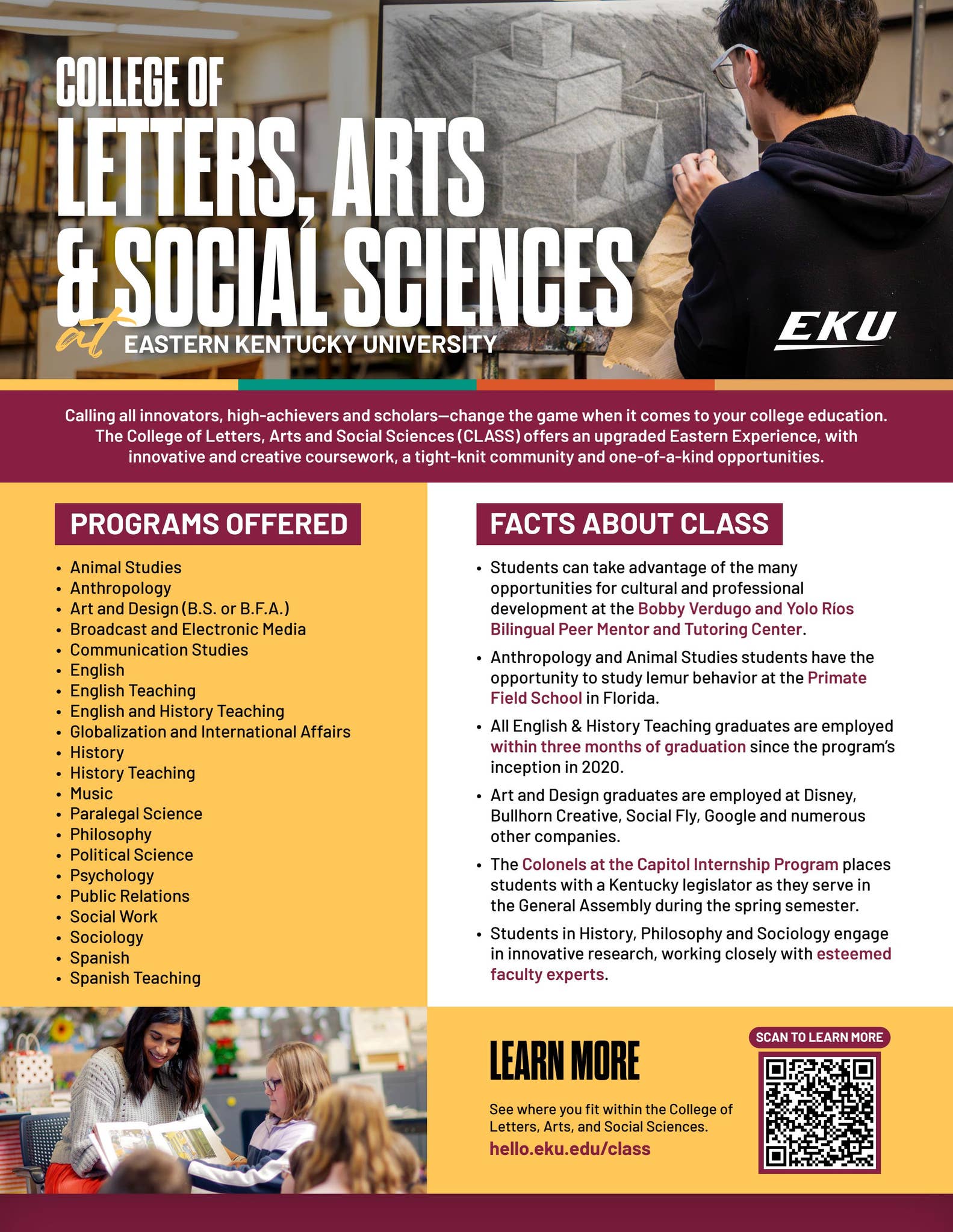 2026 College of Letters, Arts and Social Sciences One Pager by Eastern ...