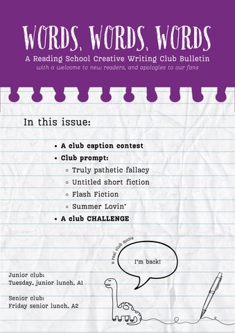 Words, Words, Words - September 2025