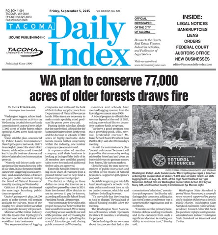 Tacoma Daily Index, September 05, 2025