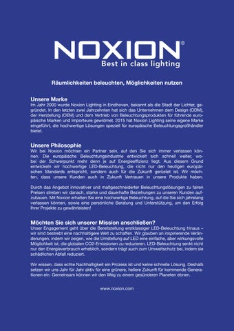 Noxion LED 灯饰目录 2025 德文 第 3 页