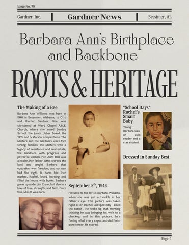 Barbara Ann Williams Chronicle