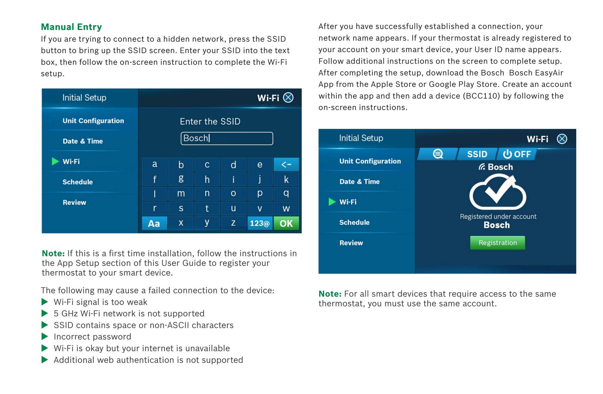 Bosch Connected Control (BCC110 Thermostat) User Guide by Bosch Home ...