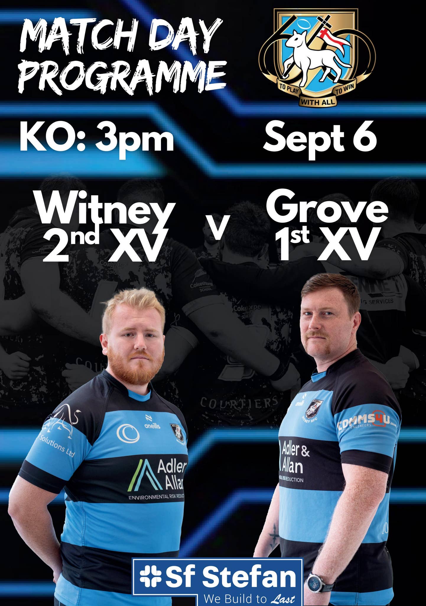 Witney Rfc Witney RFC Match Programme 06092025 by witneyrugby - Issuu
