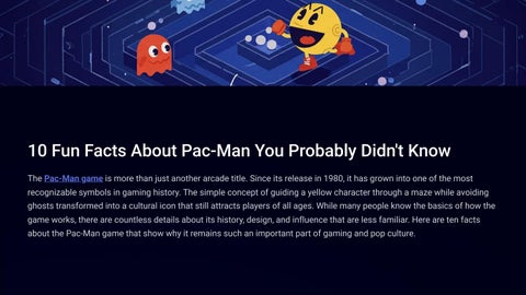 10 Fun Facts About Pac-Man You Probably Didn’t Know