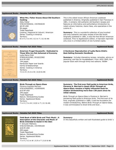 Applewood Books - Notable Titles - Fall 2025 第 13 页