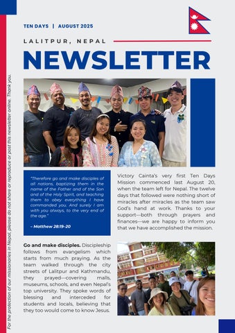 Ten Days Nepal_Newsletter