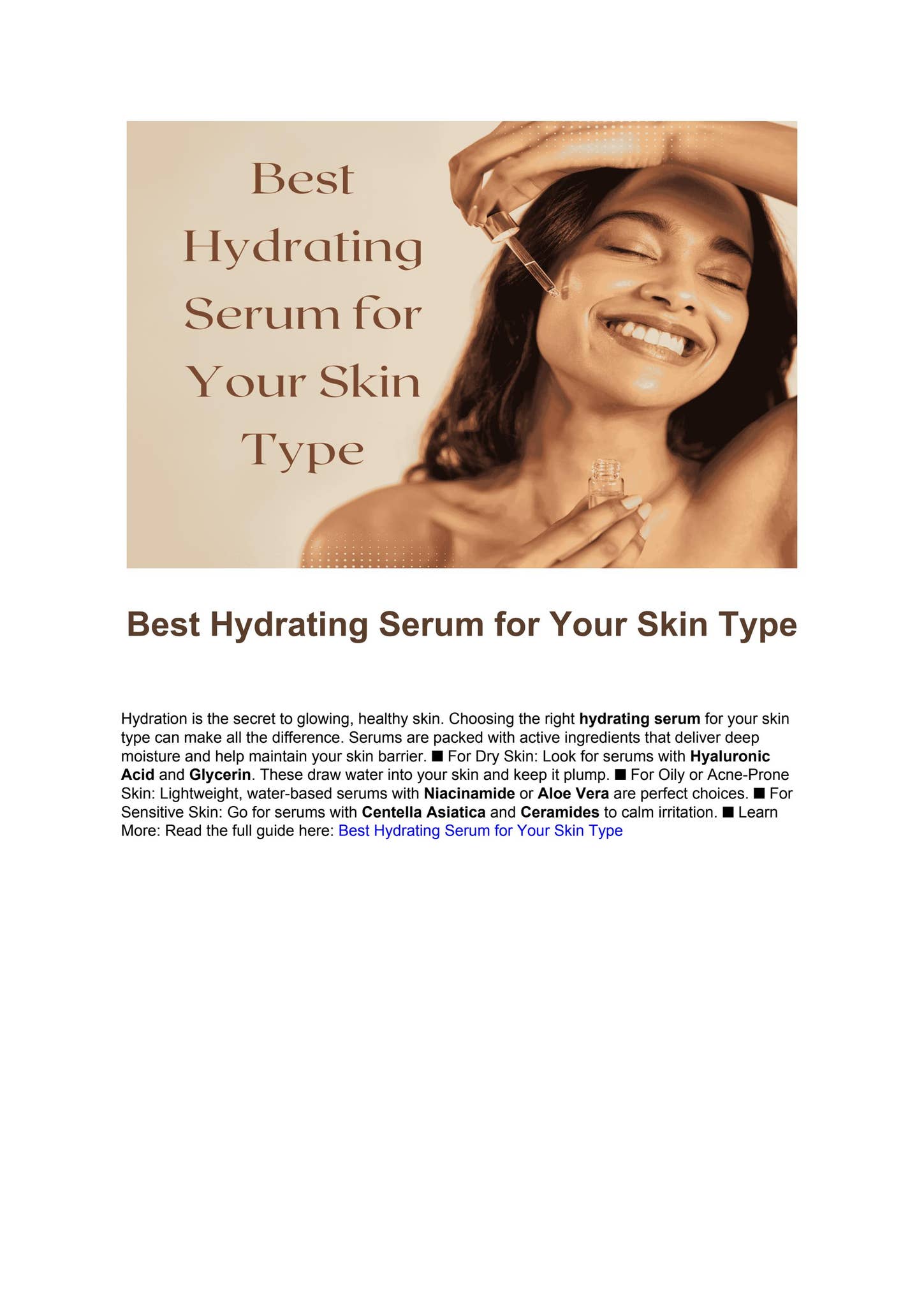 Best Hydrating Serum for Your Skin Type by mohamed mohideen - Issuu