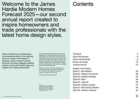 James Hardie - 现代 Homes Forecast 2025 第 2 页