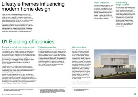 James Hardie - 现代 Homes Forecast 2025 第 9 页