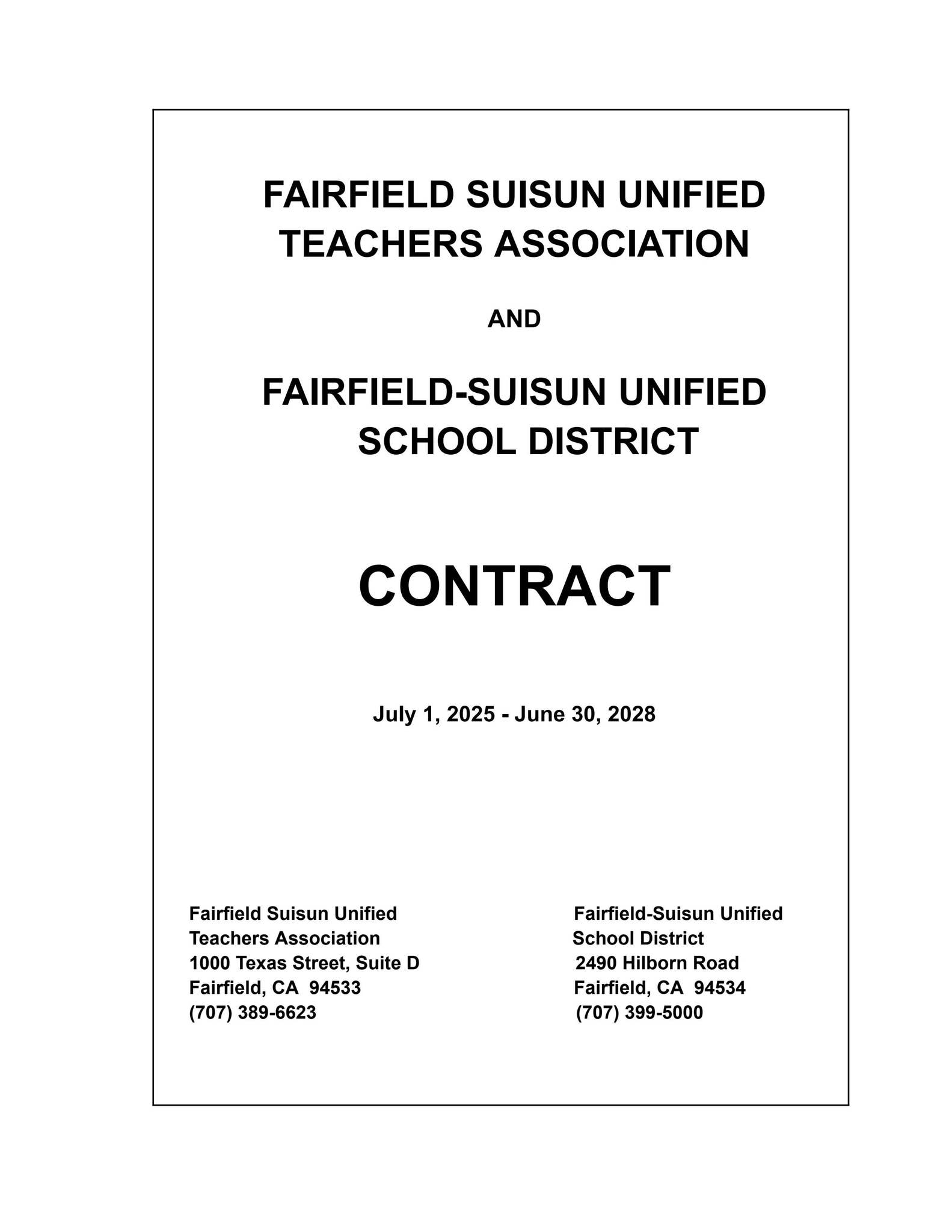 FSUTA CONTRACT by fsusd-co - Issuu