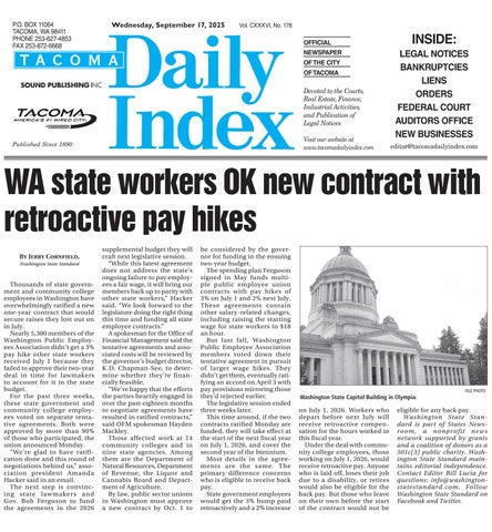 Tacoma Daily Index, September 17, 2025