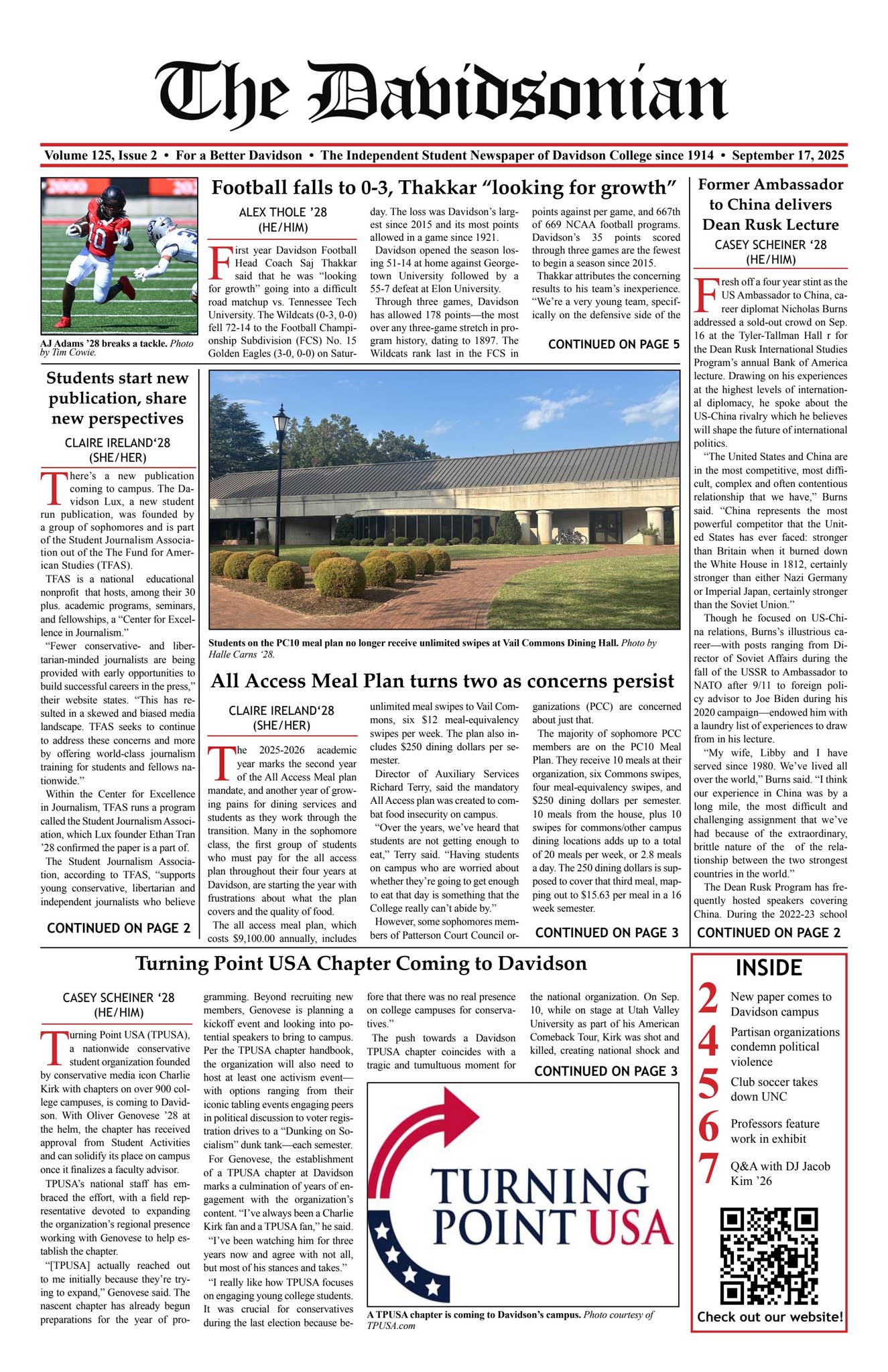 The Davidsonian 9/17/25 by The Davidsonian - Issuu