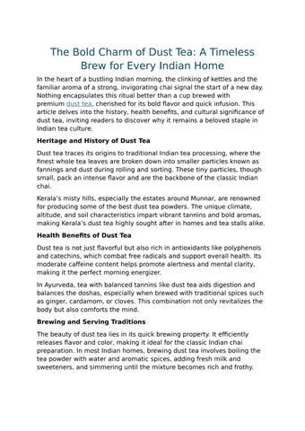 A Timeless Brew for Every Indian Home