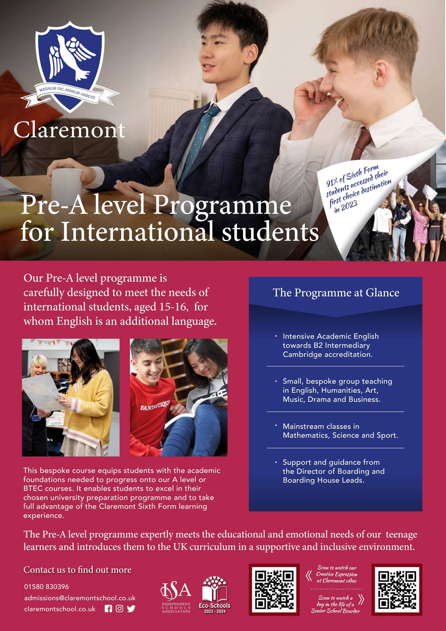 Pre High School Programme by Claremont School - Issuu
