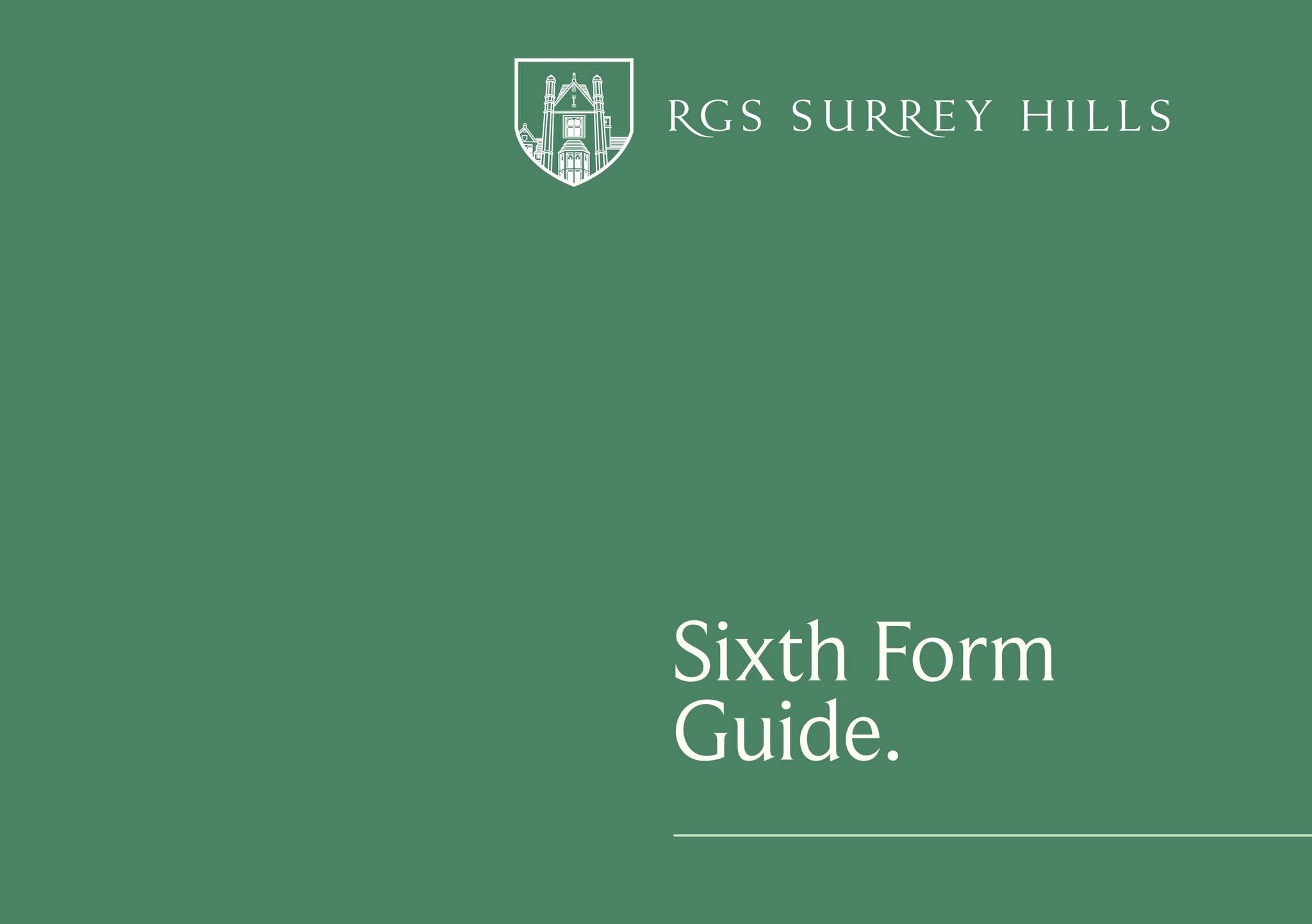 Sixth Form Brochure by RGS Surrey Hills - Issuu
